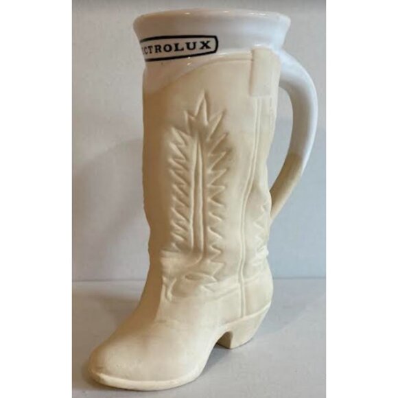 Vintage Electrolux Advertising Cowboy Boot Mug Vase - Picture 1 of 8